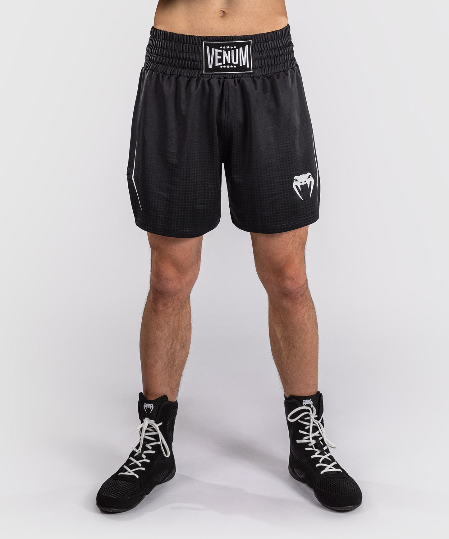 Venum Stealth Boxing Shorts - Black/White