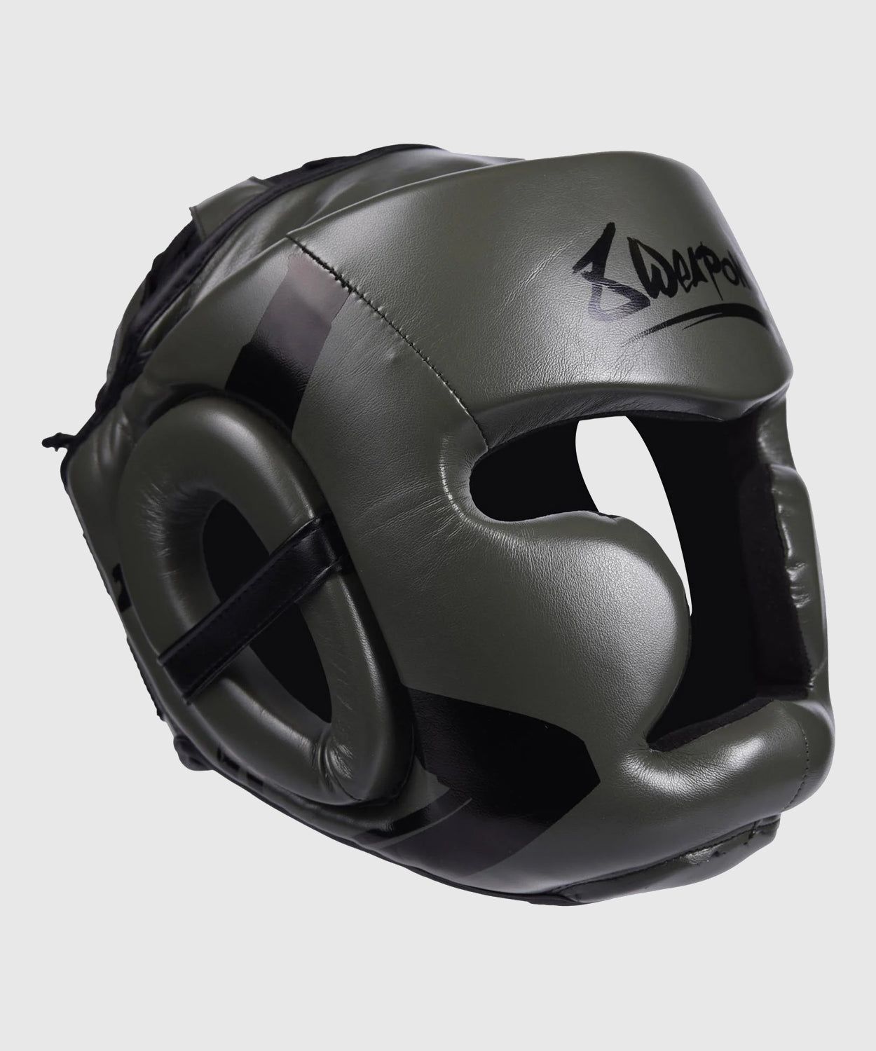 8 Weapons Unlimited Casco de Boxeo - Caqui/Negro