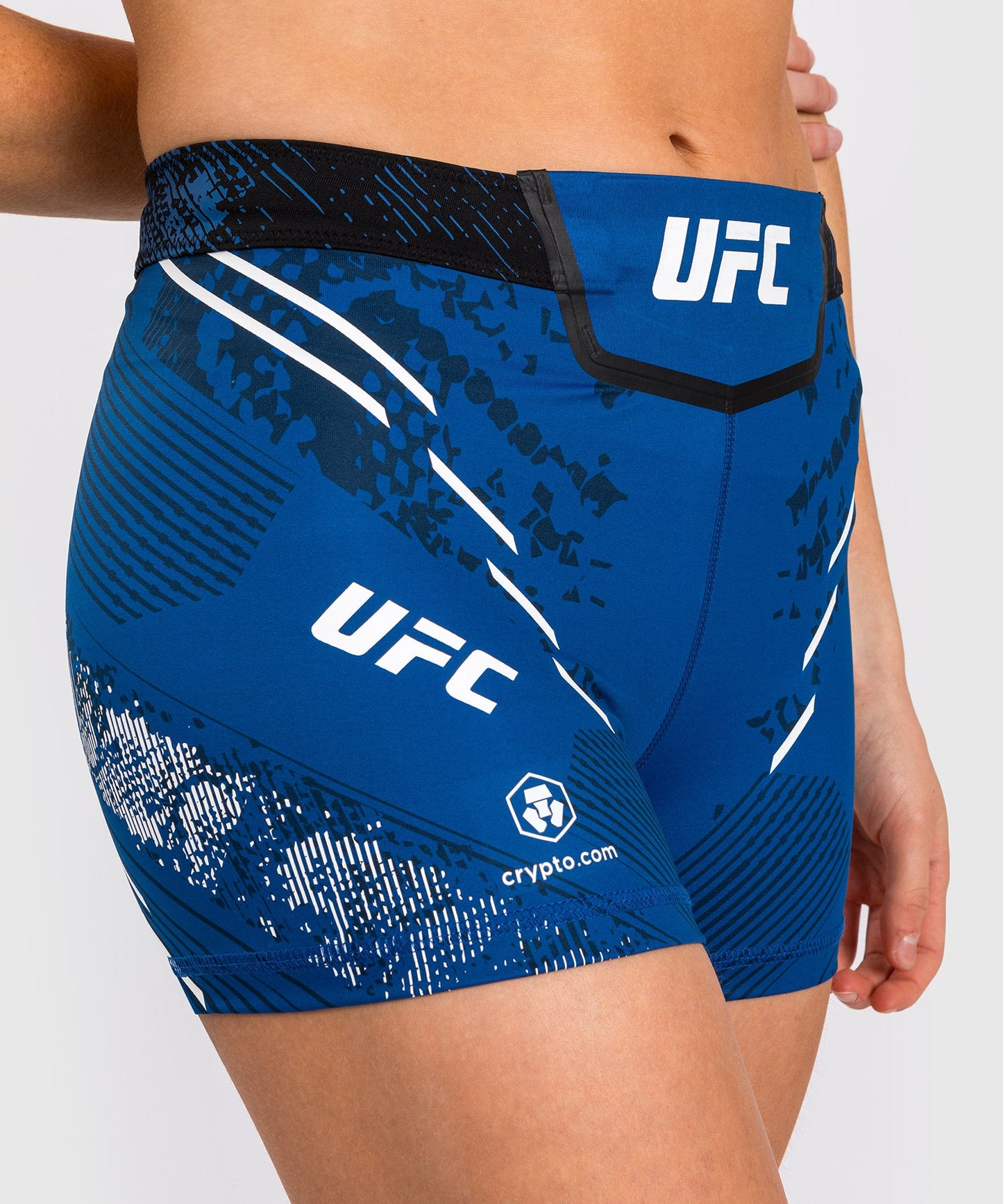 UFC Women's Fit Compression Short Adrenaline by Venum Authentic Fight Night - Blue