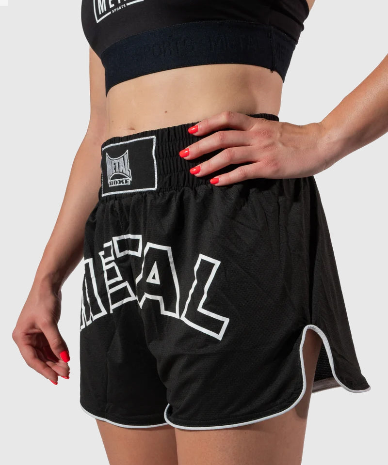 Metal Boxe One Muay Thai Shorts - Schwarz