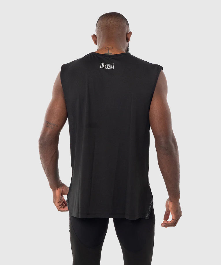 Metal Boxe Entrenamiento Metal Camiseta de tirantes - Negro