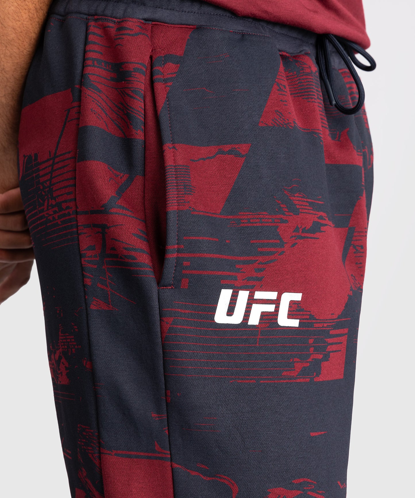 UFC Zenith by Venum Authentic Fight Week Pantalón Hombre - Azul marino/Burdeos/Plateado