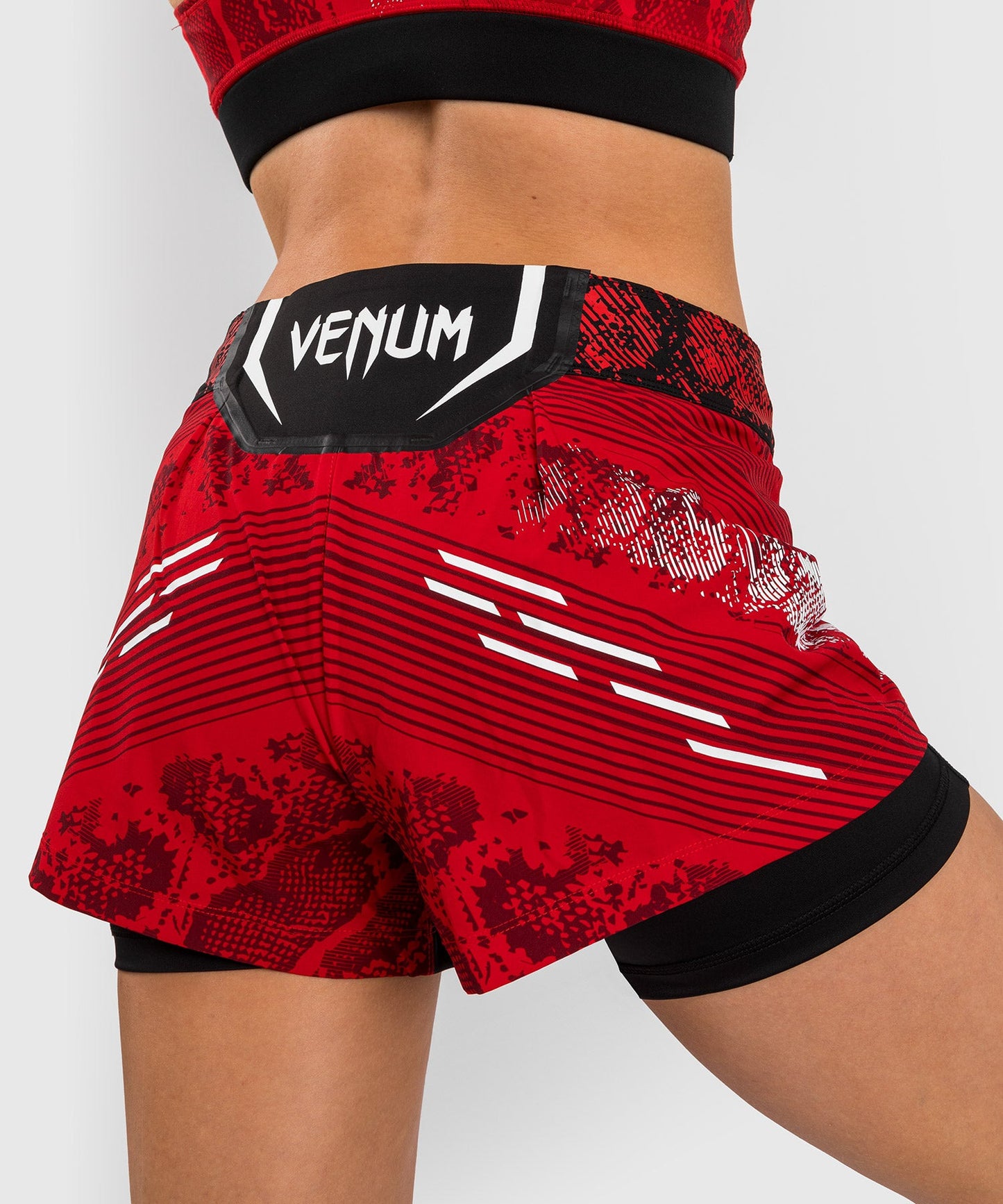 Women's UFC Adrenaline by Venum Authentic Fight Night Shorts - Red