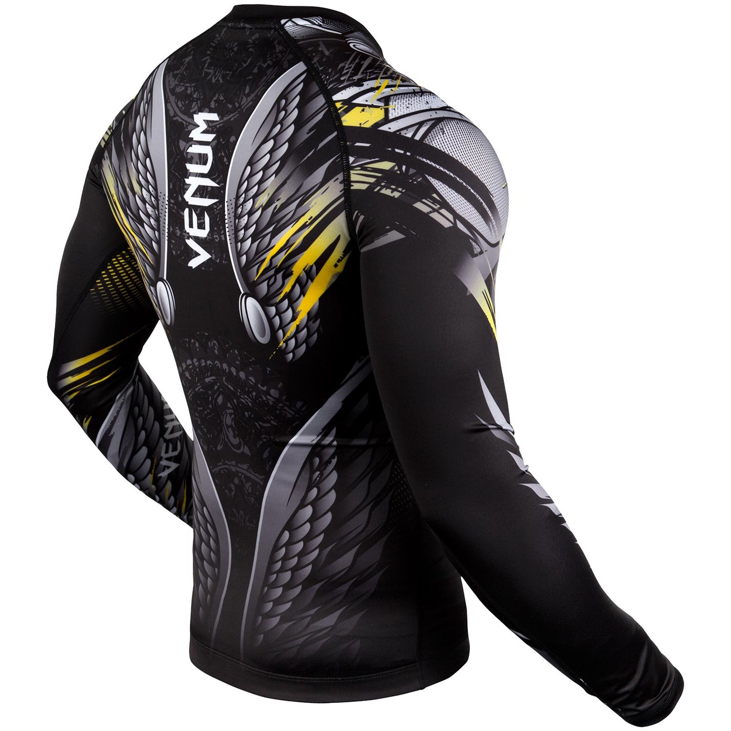 Venum Viking 2.0 Rashguard - Long Sleeves - Black/Yellow
