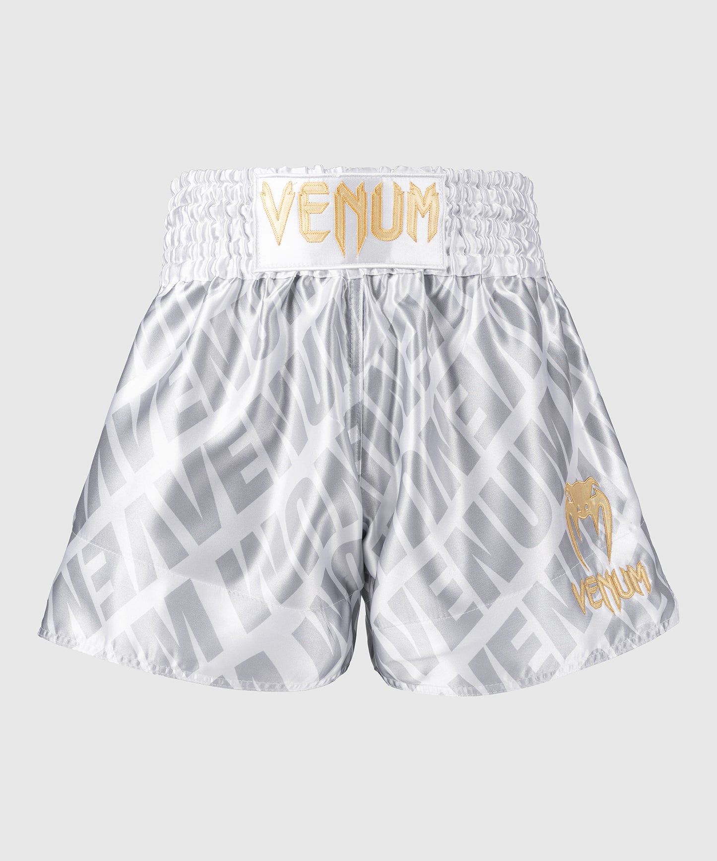 Short de Muay Thai Venum Contender XT – Blanc/Argent
