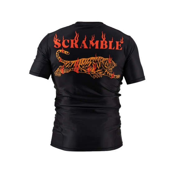 Rashguard Scramble Burning Tiger - Noir