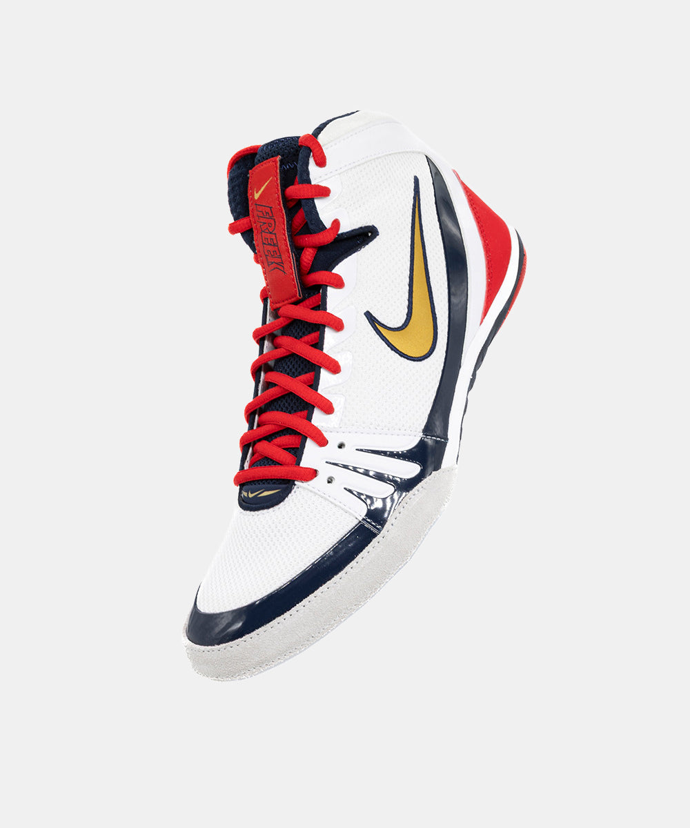 Nike Freek Se Wrestling Shoes - White/Gold/Navy
