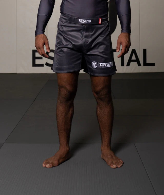 Fightshort Mid Cut Tatami Fightwear Impact - Gris