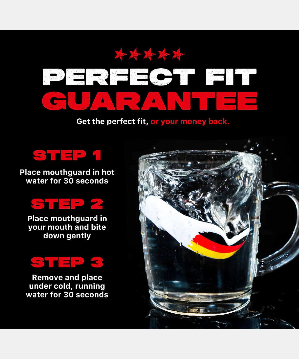Safejawz Extro Flags Adult Mouthguard - Germany