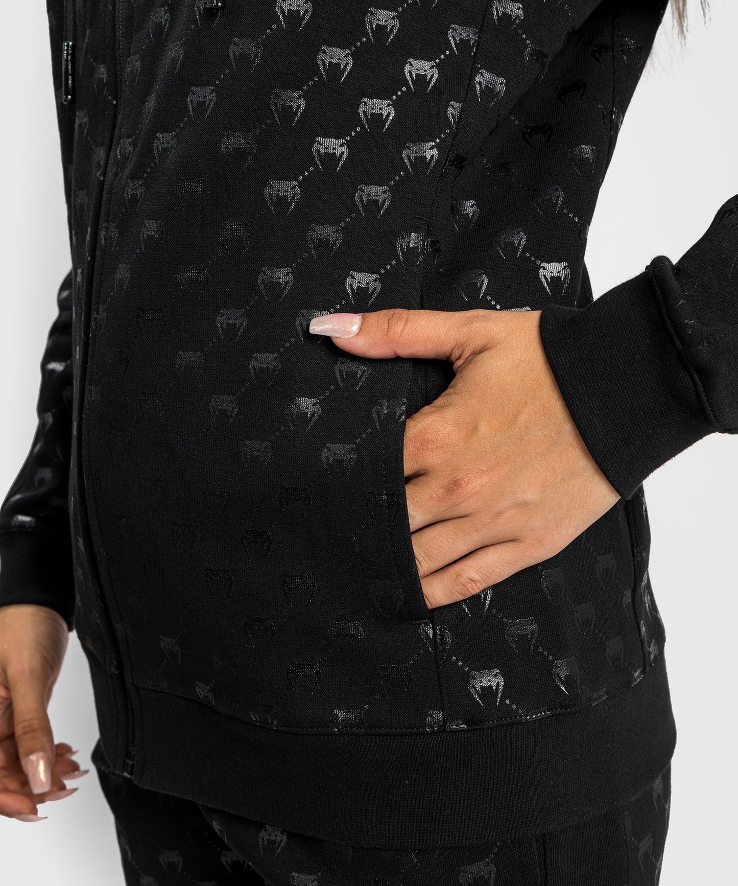 Sweatshirt Venum Monogram - Pour Femme - Noir/Or Rose
