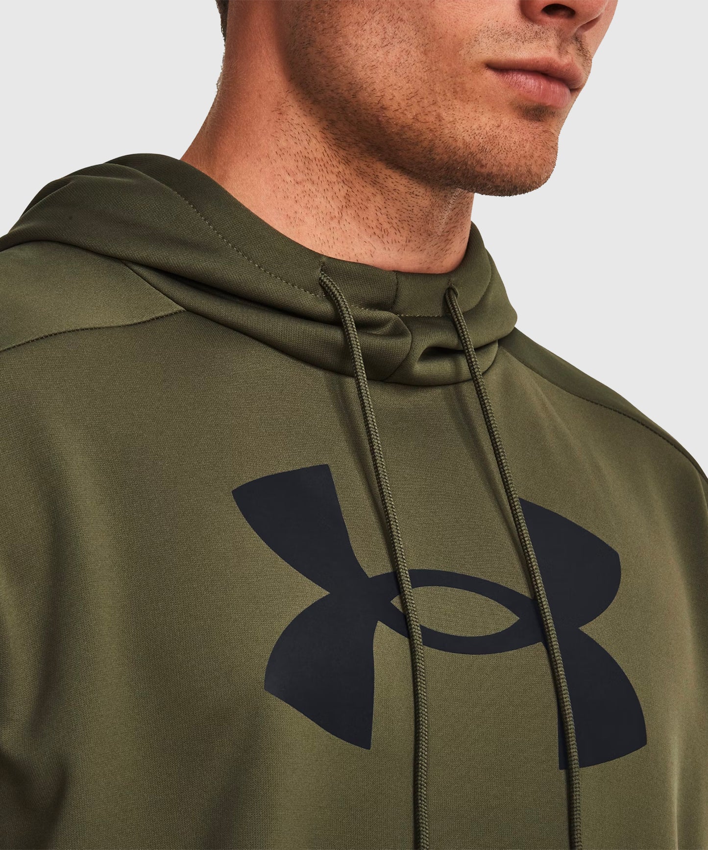 Sweat À Capuche Under Armour Fleece Big Logo - Kaki