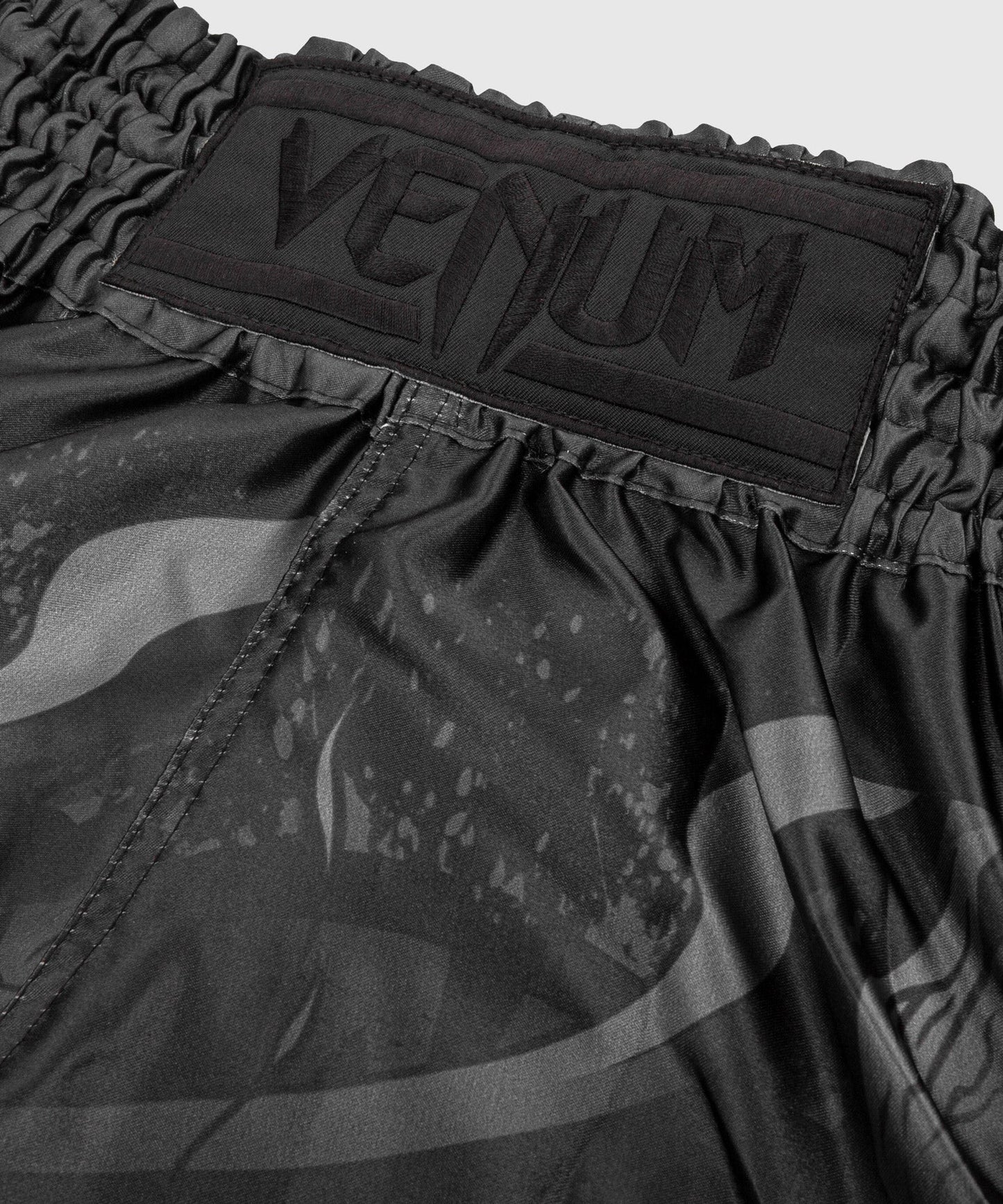 Venum Devil Muay Thai Short - Black/Black