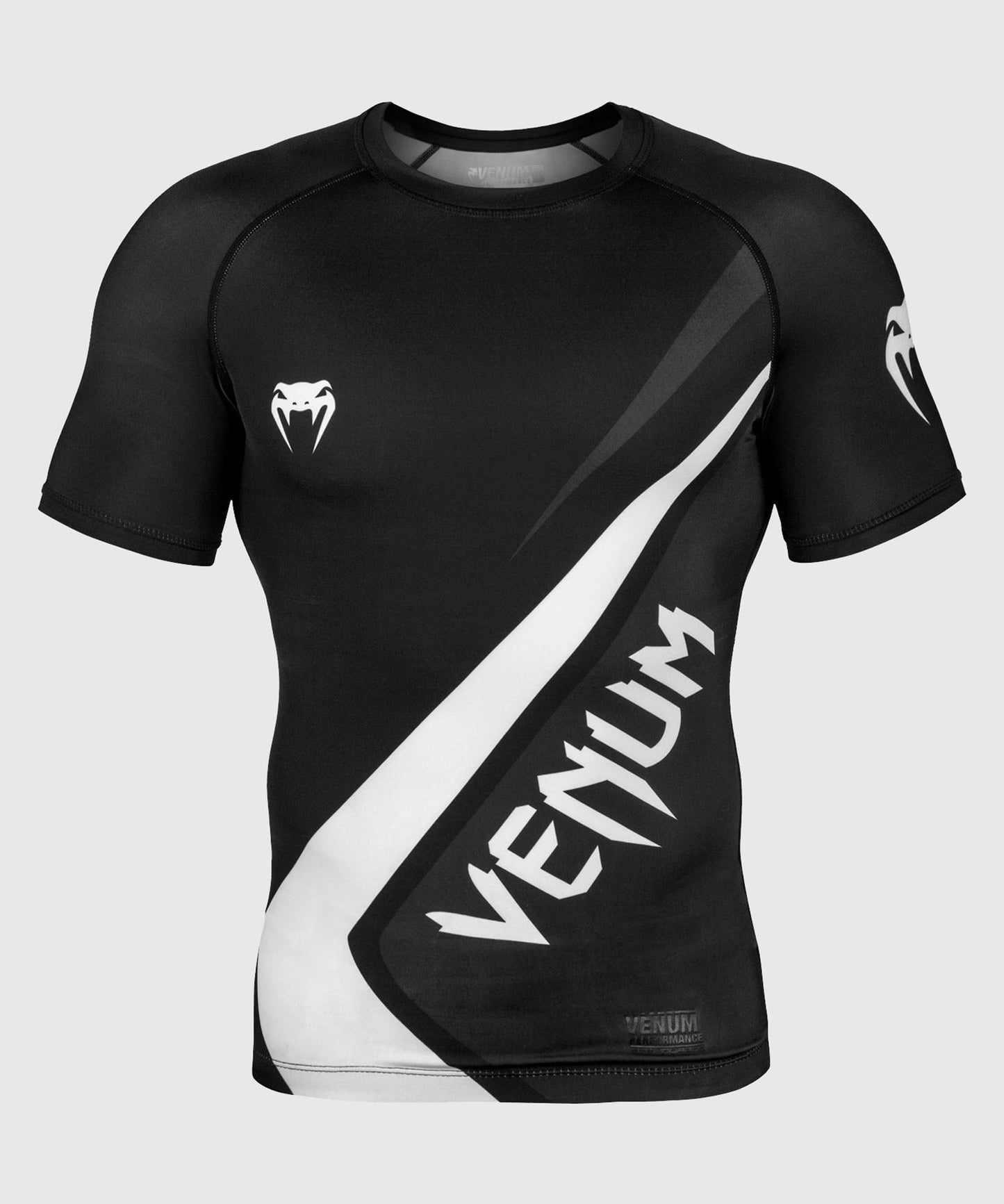 Rashguard Venum Contender 4.0 - Short Sleeve - Black/Grey-White