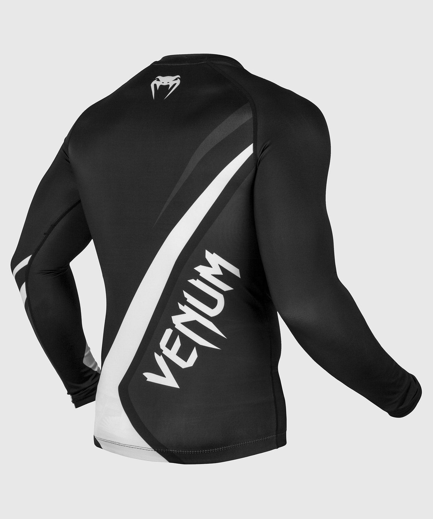 Rashguard Venum Contender 4.0 - Long Sleeve - Black/Grey-White