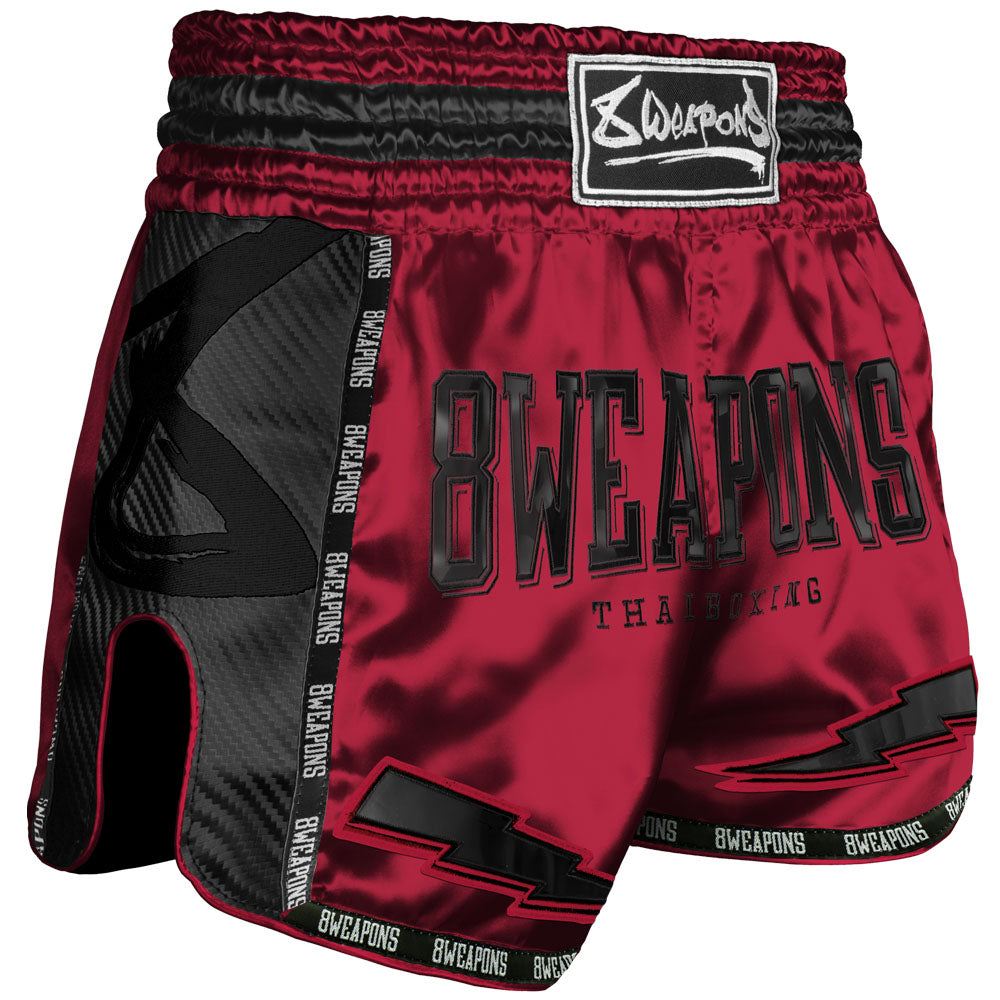 Short de Muay Thai Carbon - Rouge