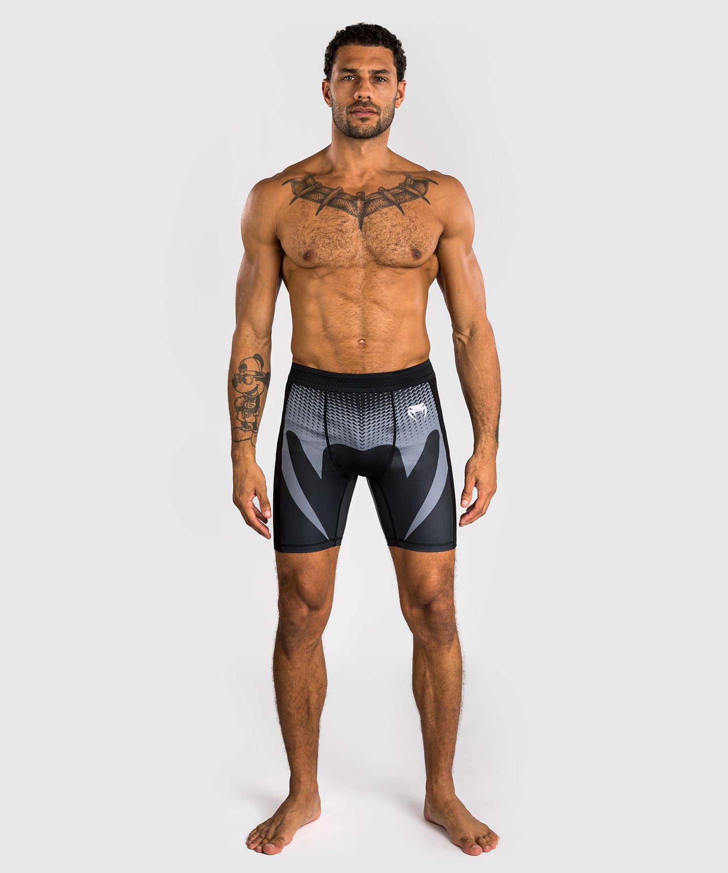 Venum No Gi Vale Tudo Shorts - Black/ Silver Grey