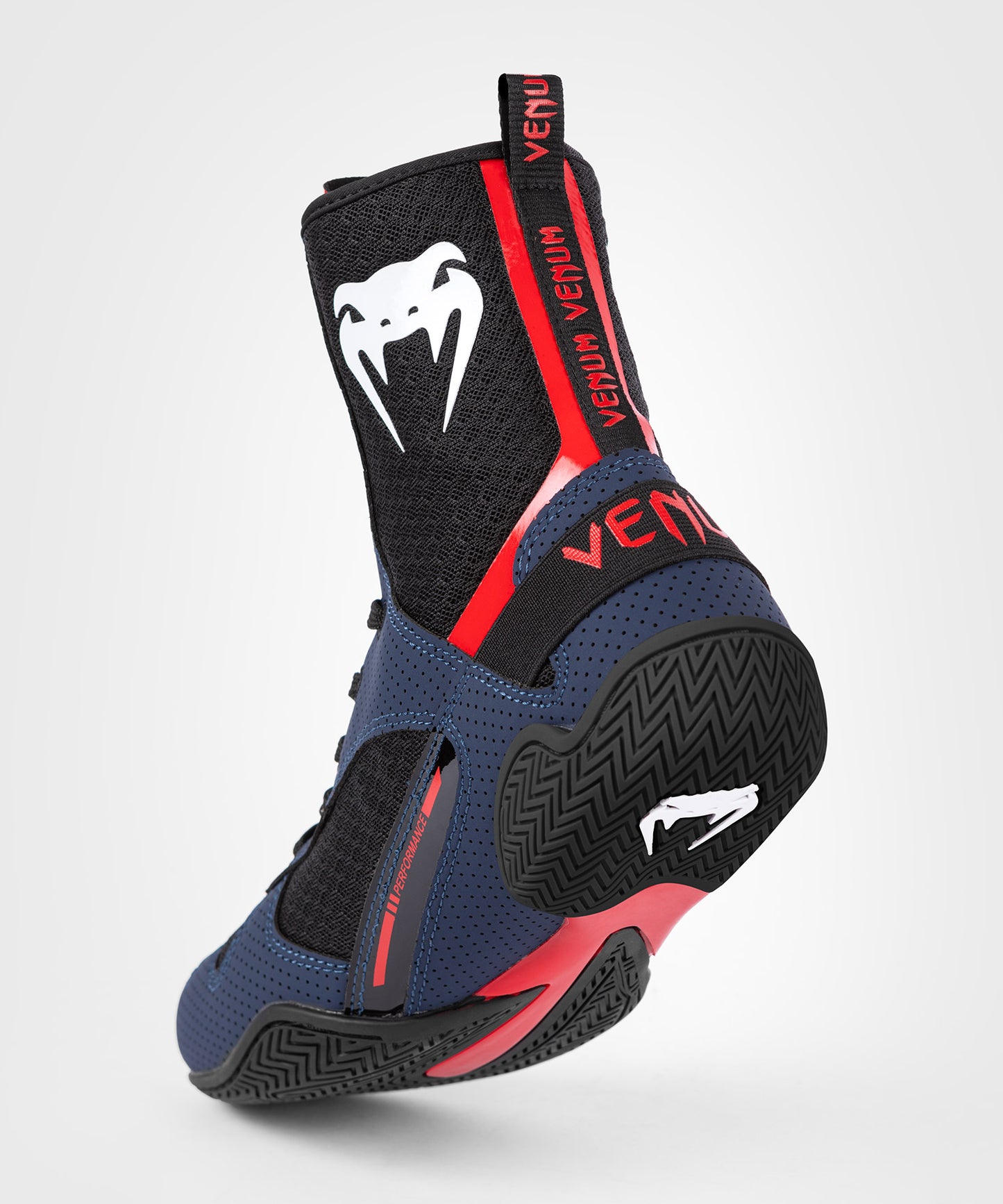 Chaussures de Boxe Venum Elite - Bleu Marine/Noir/Rouge