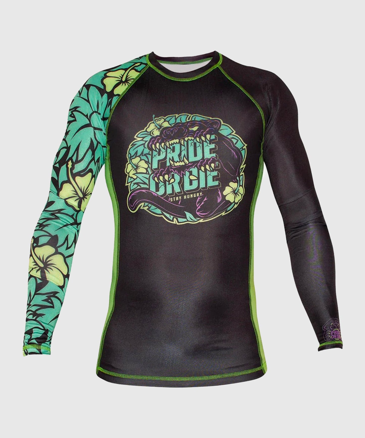 Rashguard Pride Or Die Stay Hungry - Noir