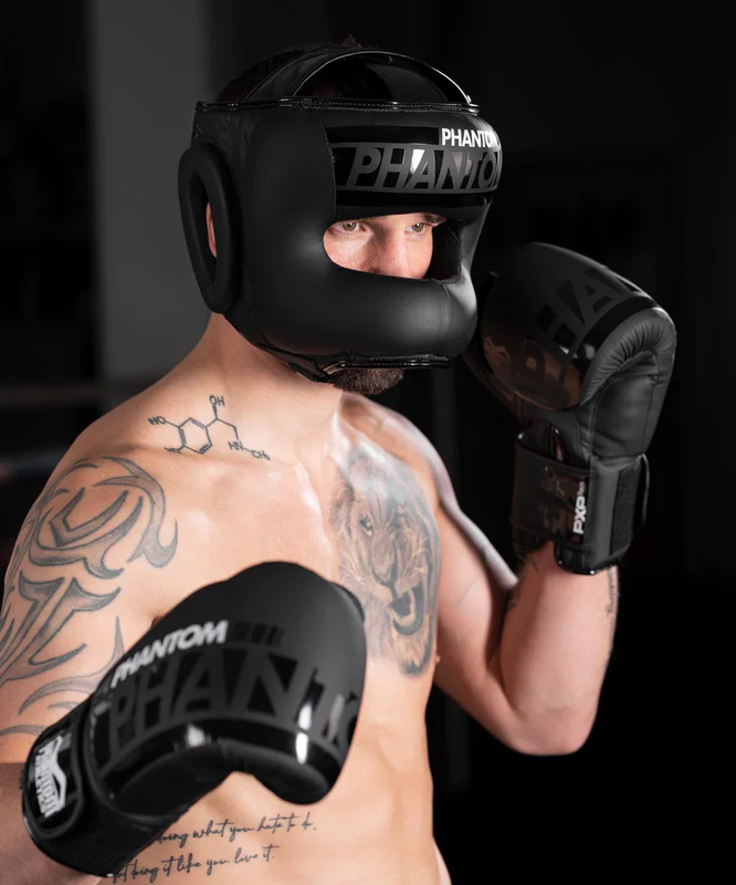 CASQUE DE BOXE PHANTOM ATHLETICS APEX - NOIR