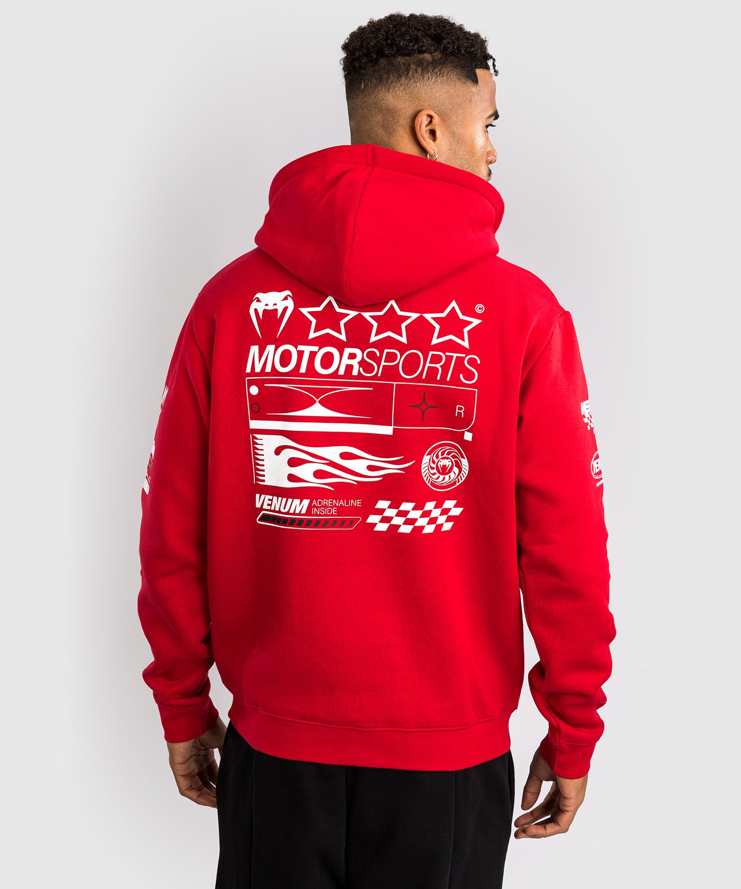 Venum Motorsport Sudadera con Capucha - Rojo Racer