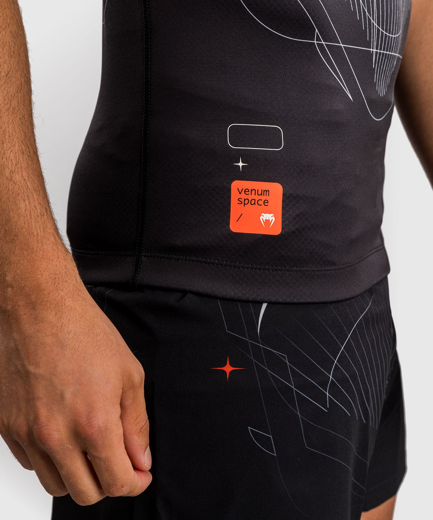 Venum Eclipse Rashguard Manga Corta – Negro/Marfil