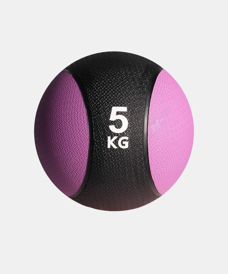 Medecine Ball Sveltus Rubber – 5 Kg – Negro/Morado