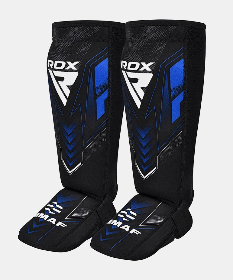 RDX Espinilleras de Neopreno IMMAF Approved - Negro/Azul