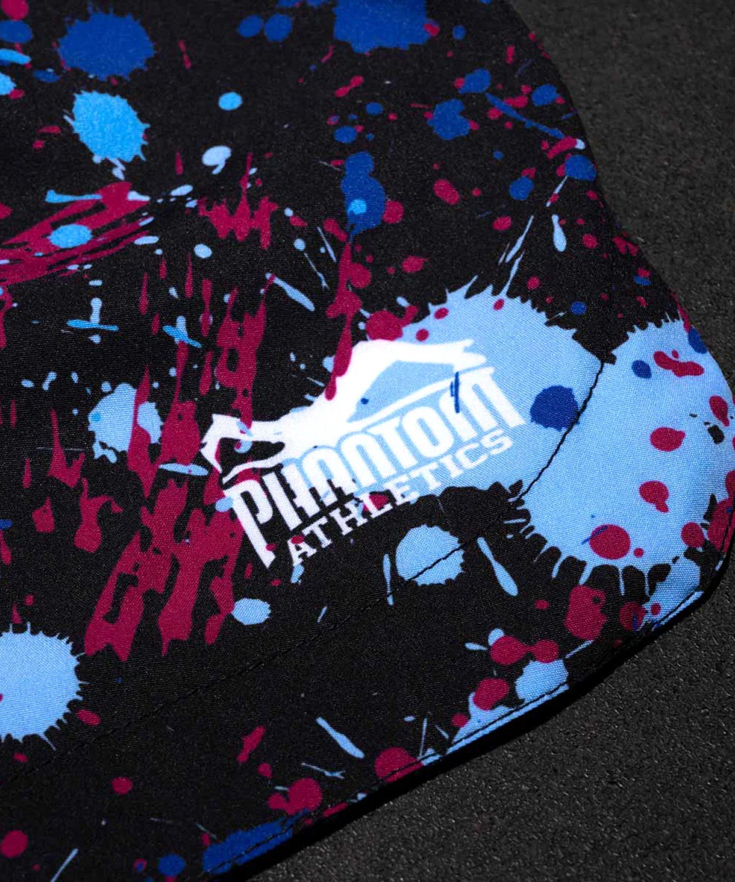 Phantom Athletics Fusion Splatter Fight Shorts - Black/Blue/Red