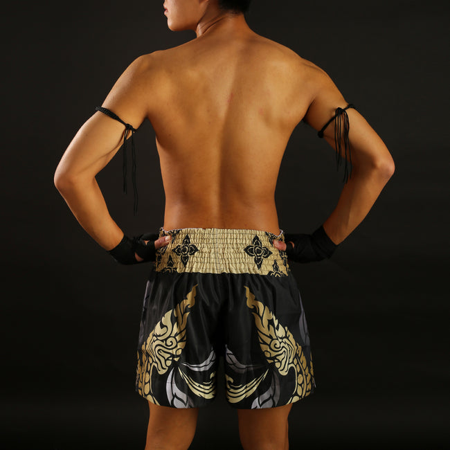 Short de Muay Thai Tuff The King Of Naga Black - Noir/Or
