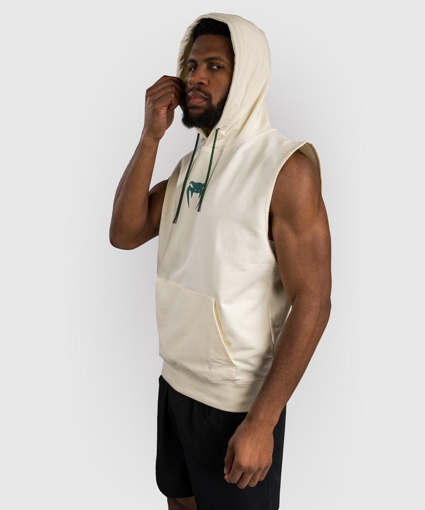 Sweats à capuche sans manches Venum Sparring - Vanille