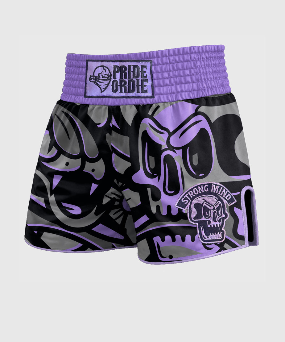 Pride Or Die Cold Instinct Muay Thai Shorts - Grey