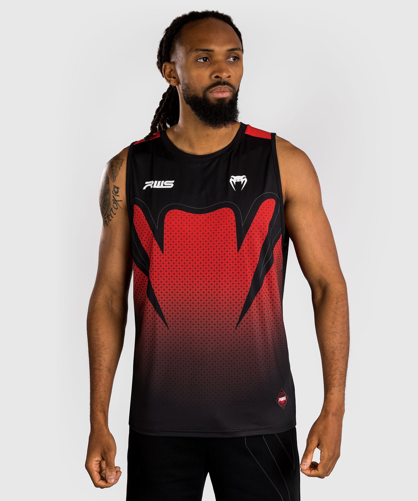 Venum x RWS 2.0 Canotta Dry-Tech da uomo – Nero/Rosso