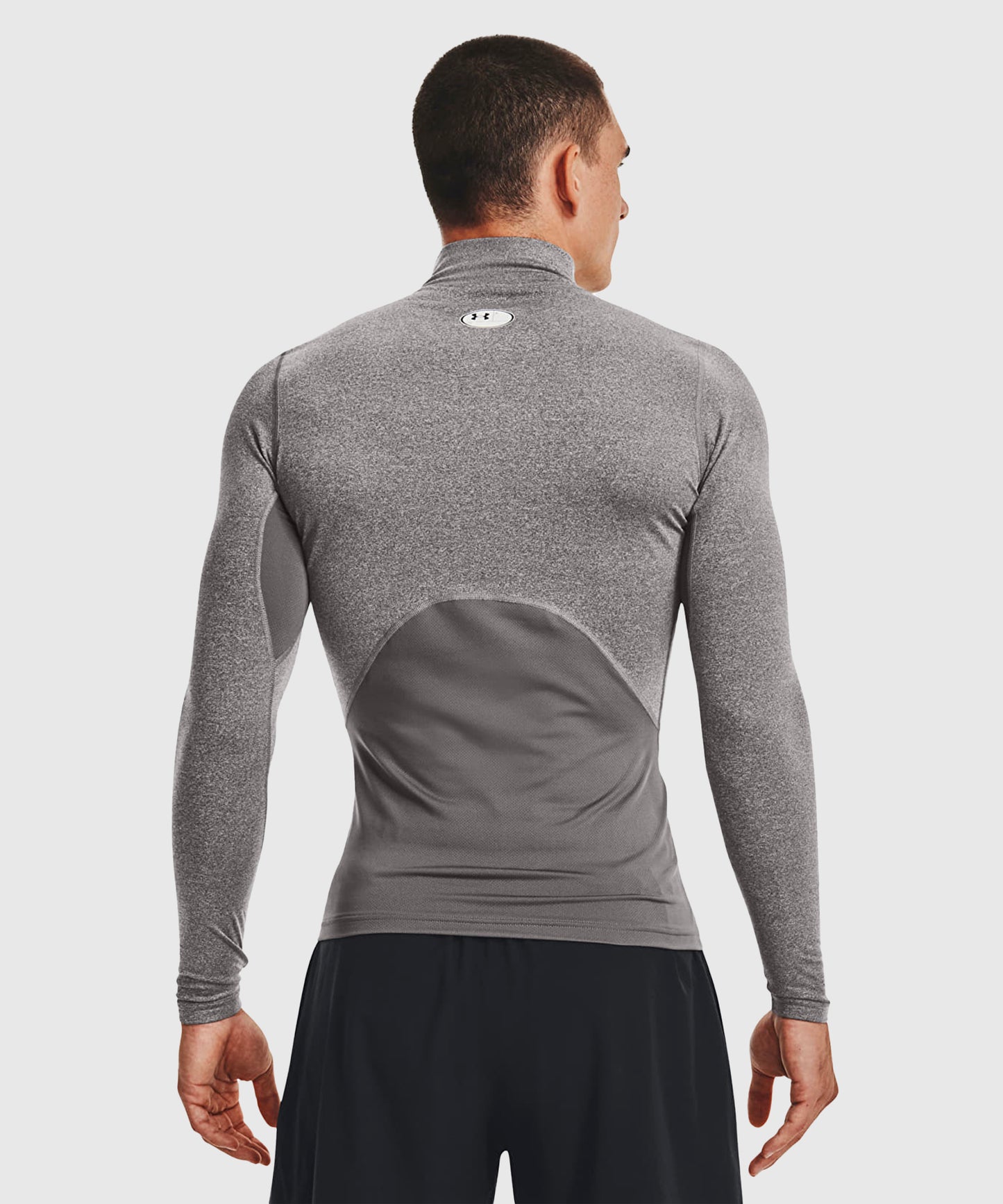 Haut De Compression À Col Montant Under Armour Coldgear - Gris