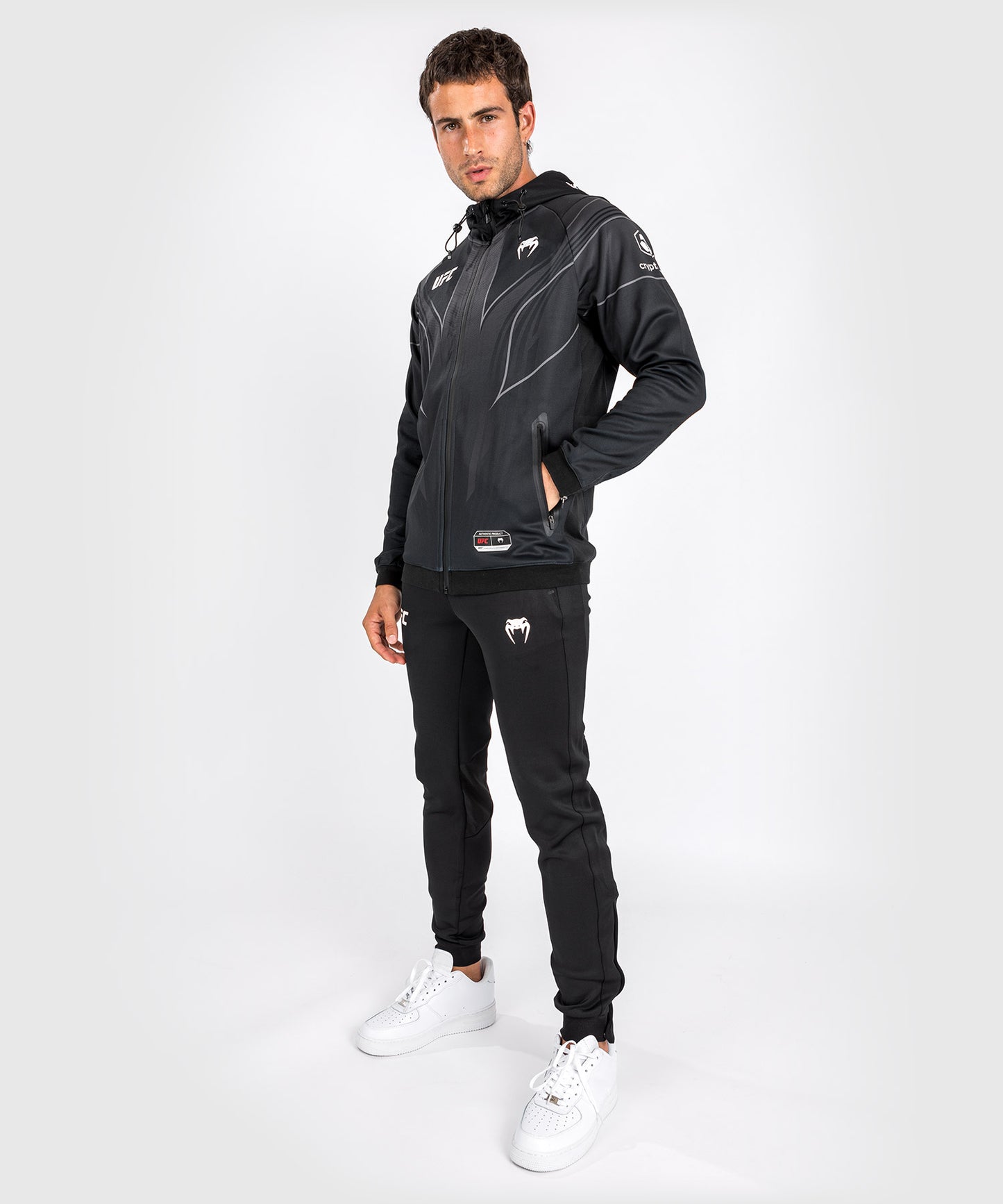 Sweat à capuche Walkout UFC Venum Authentic Fight Night 2.0 pour homme - Noir