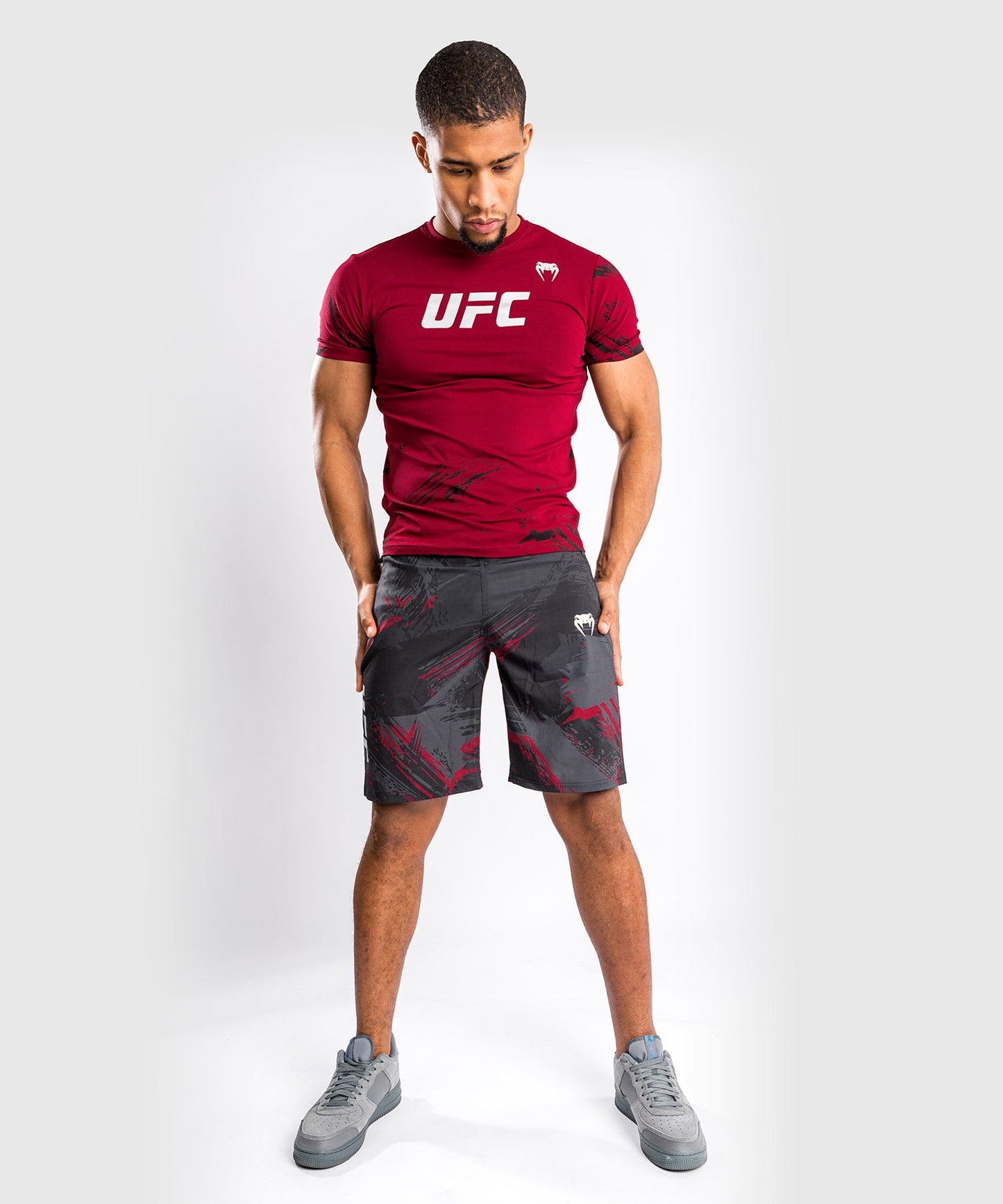 Venum Authentic Fight Week 2.0 UFC Training Shorts - Black/Red