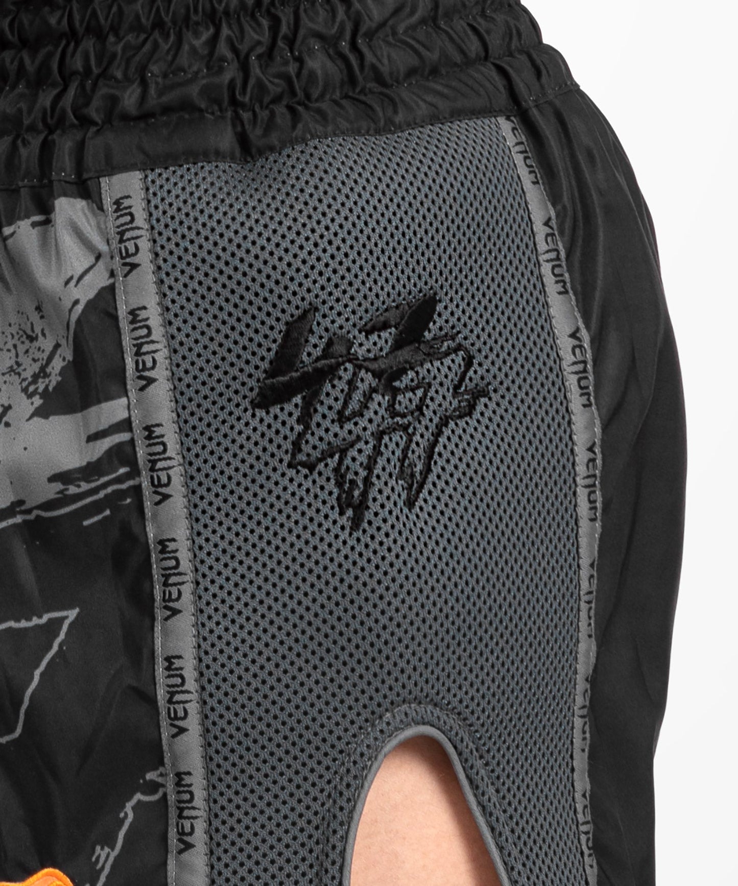 Venum S47 Muay Thai Short - Black/Orange