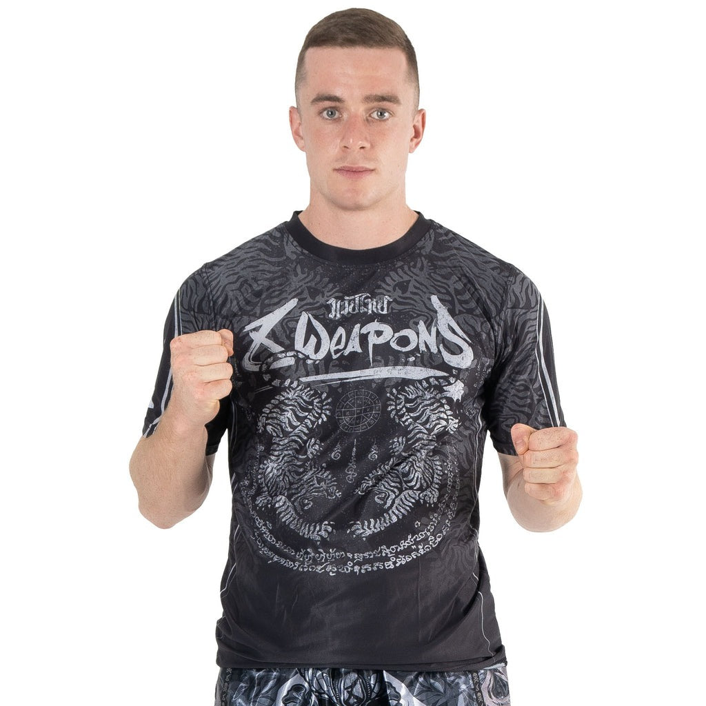 T-shirt 8 Weapons Functional Tiger Yant - Noir/Gris