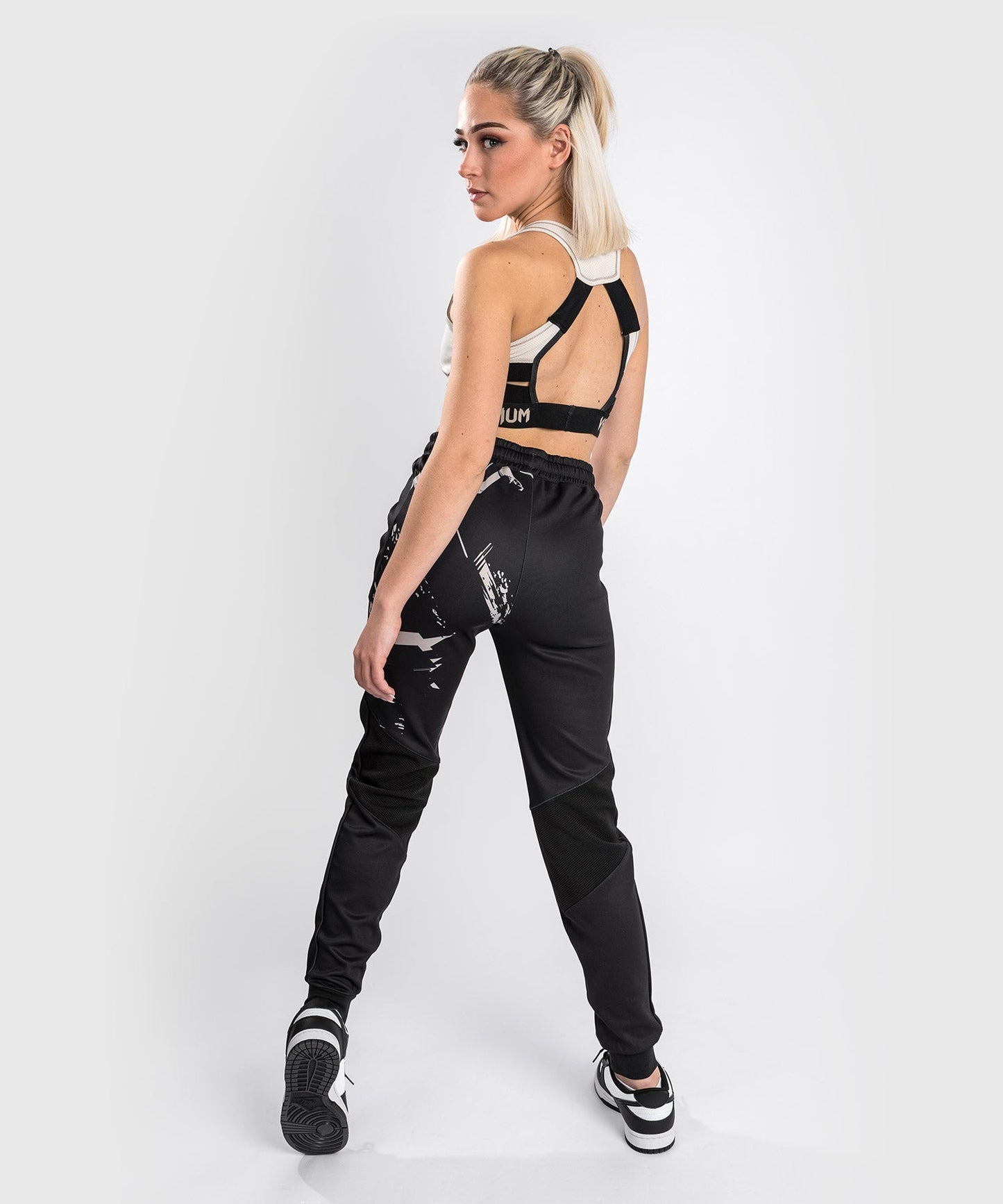 Venum Authentic Fight Week 2.0 Women's UFC Jogging Pants - Black/Sand