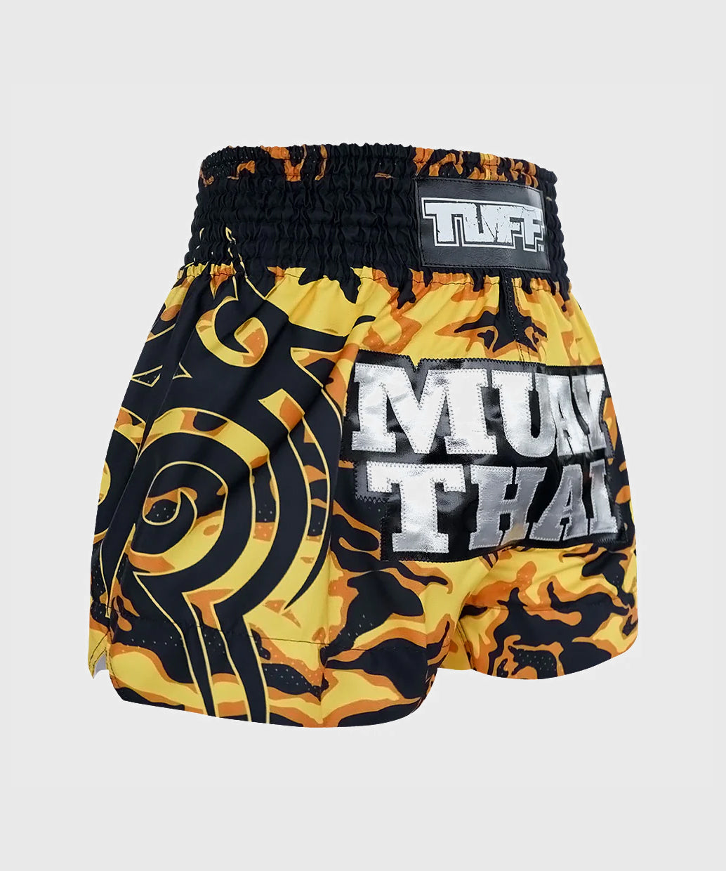 Tuff Yellow Military Camouflage Muay Thai Shorts - Gelb/Schwarz