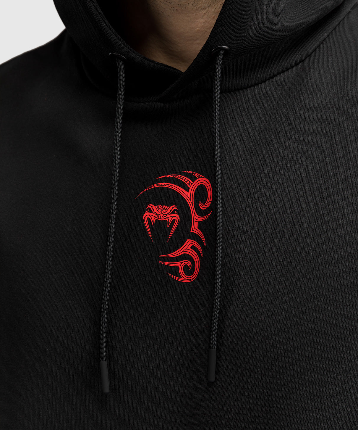 Venum x Mike Tyson Tiger Sleeveless Hoodie - Deep Black/Intense Red