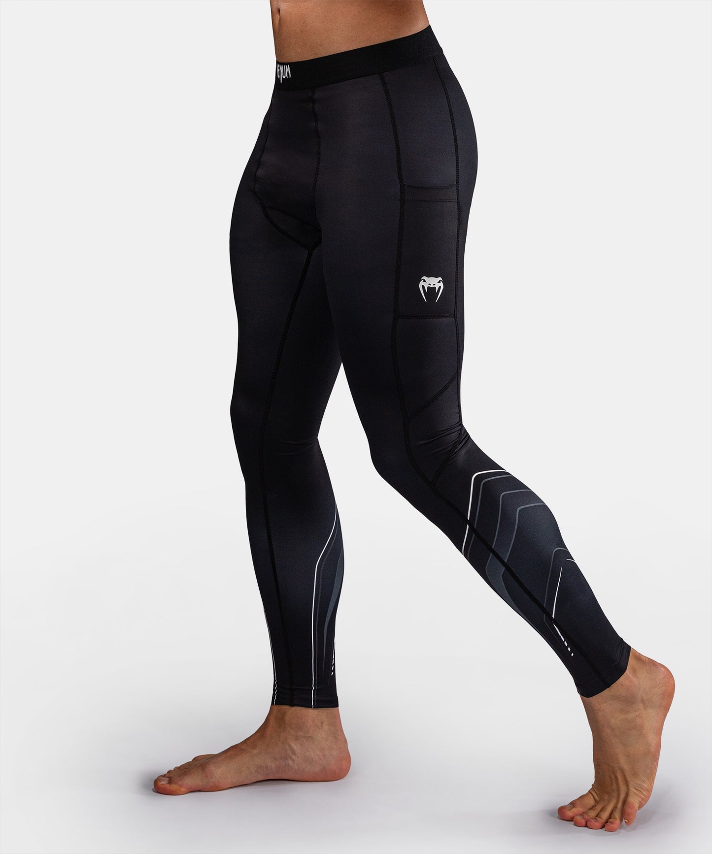 Venum Streamline Spats – Schwarz/Weiß