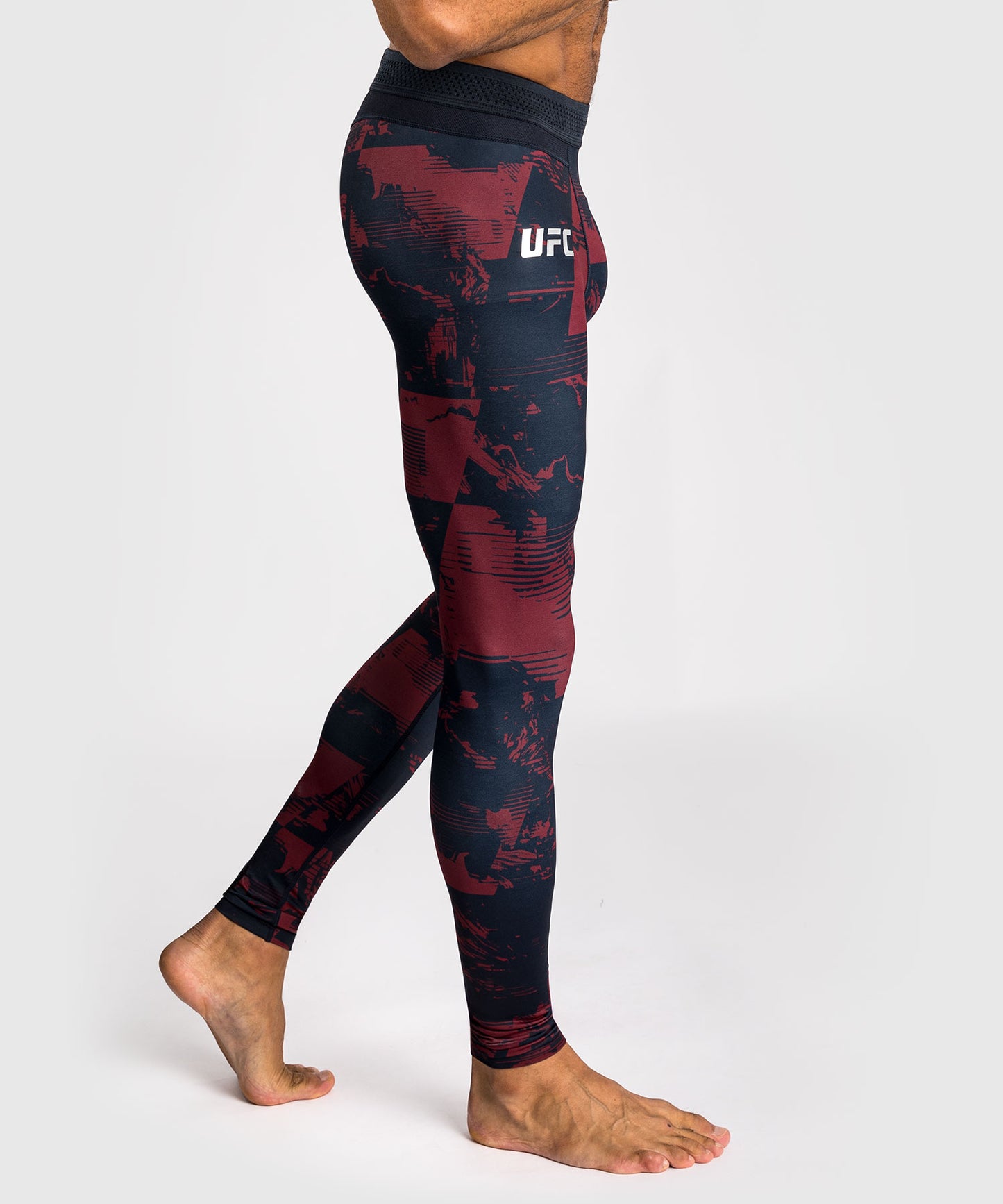 UFC Zenith by Venum Authentic Fight Week Performance Tight Herren - Marineblau/Burgunderrot/Silber