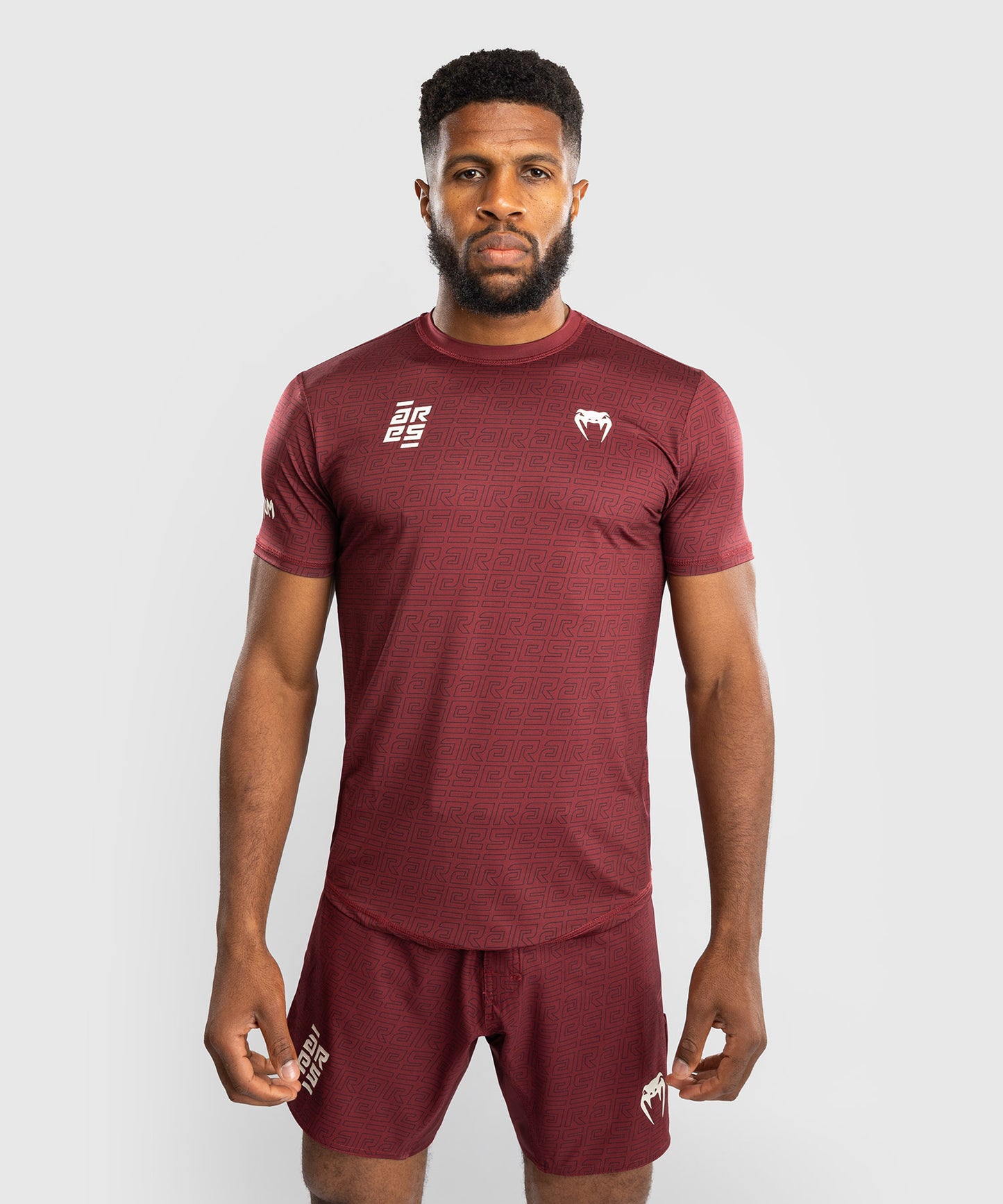 Venum x Ares Herren Dry-Tech T-shirt - Burgunder