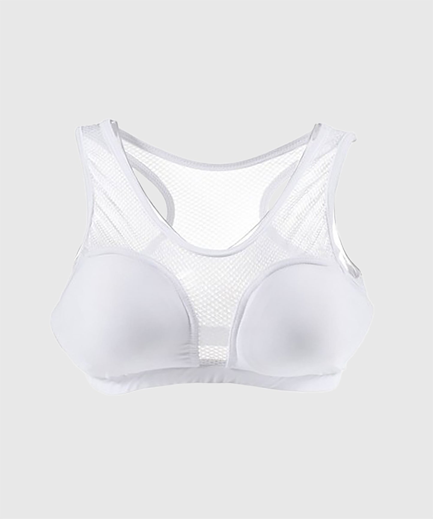 Protège-poitrine Femme Metal Boxe - Blanc
