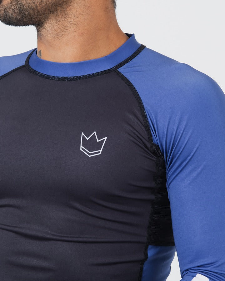 Kingz Ranked Performance V2 Langarm-Rashguard - Blau