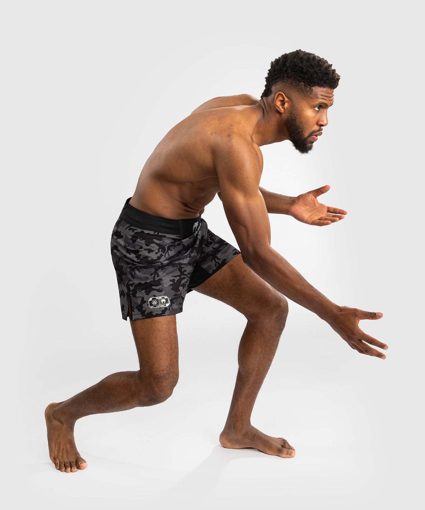 Venum x Polaris Fight Shorts - Black/Storm Grey