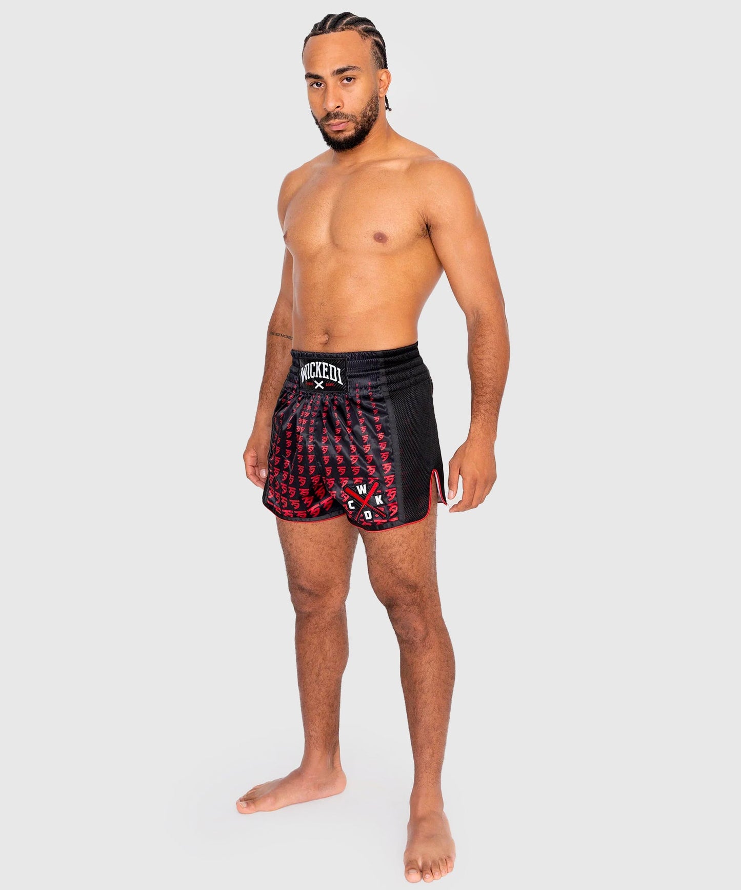 Short De Muay Thai Wicked One Infinit - Noir/Rouge