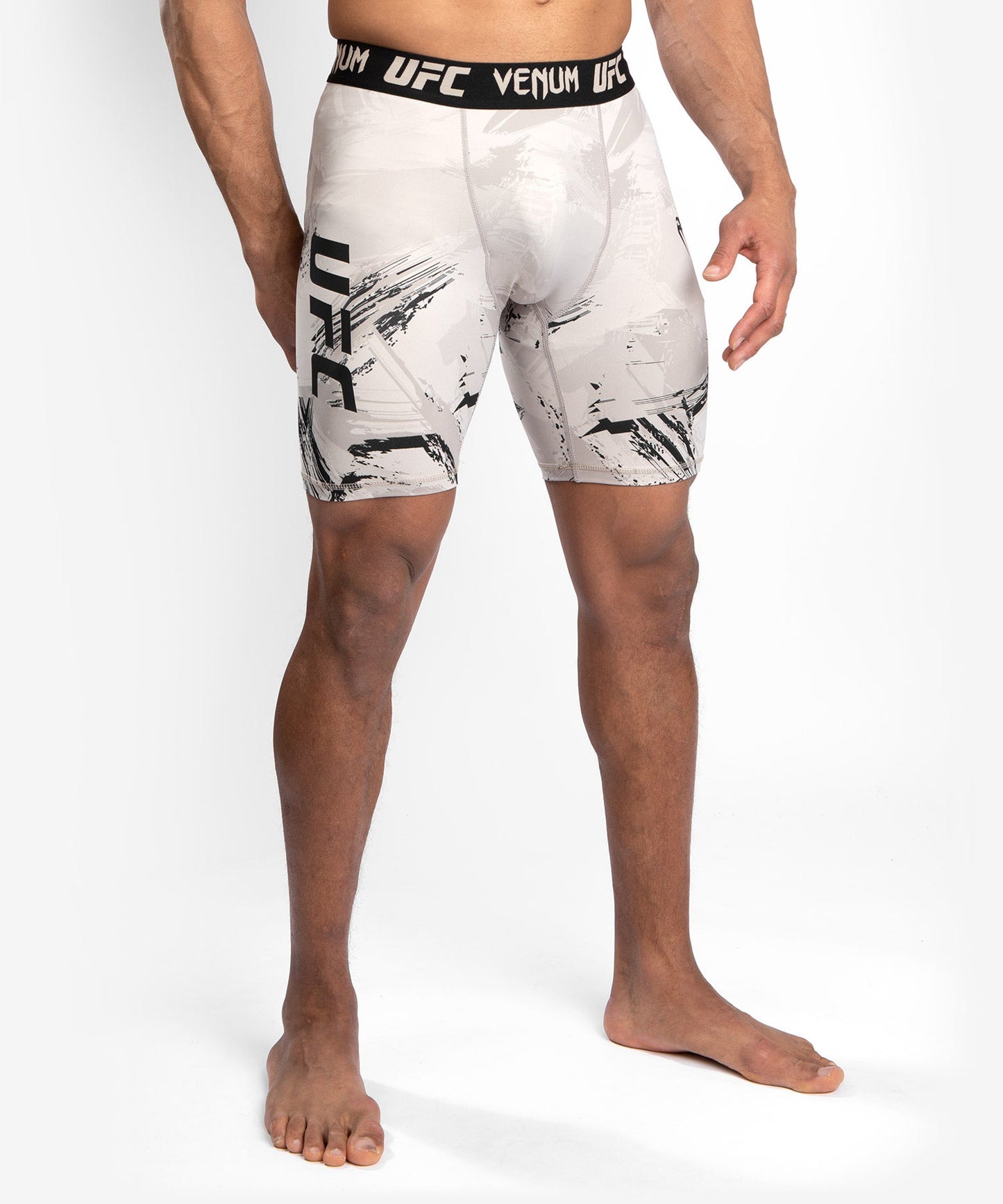 UFC Venum Authentic Fight Week 2.0 Compression Short - Black/Sand