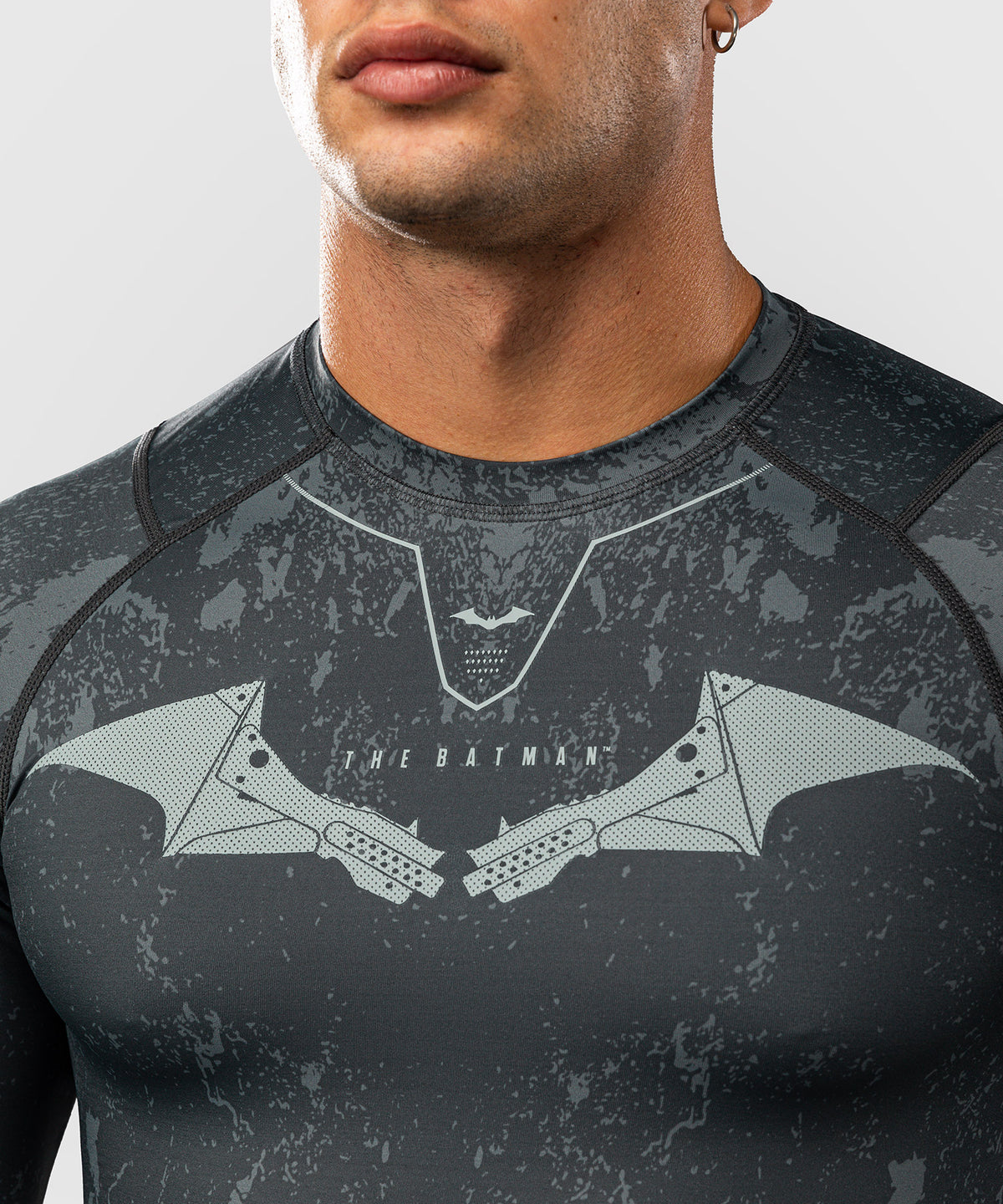 Rashguard à manches longues Venum x Batman - Noir/Gris/Rouge