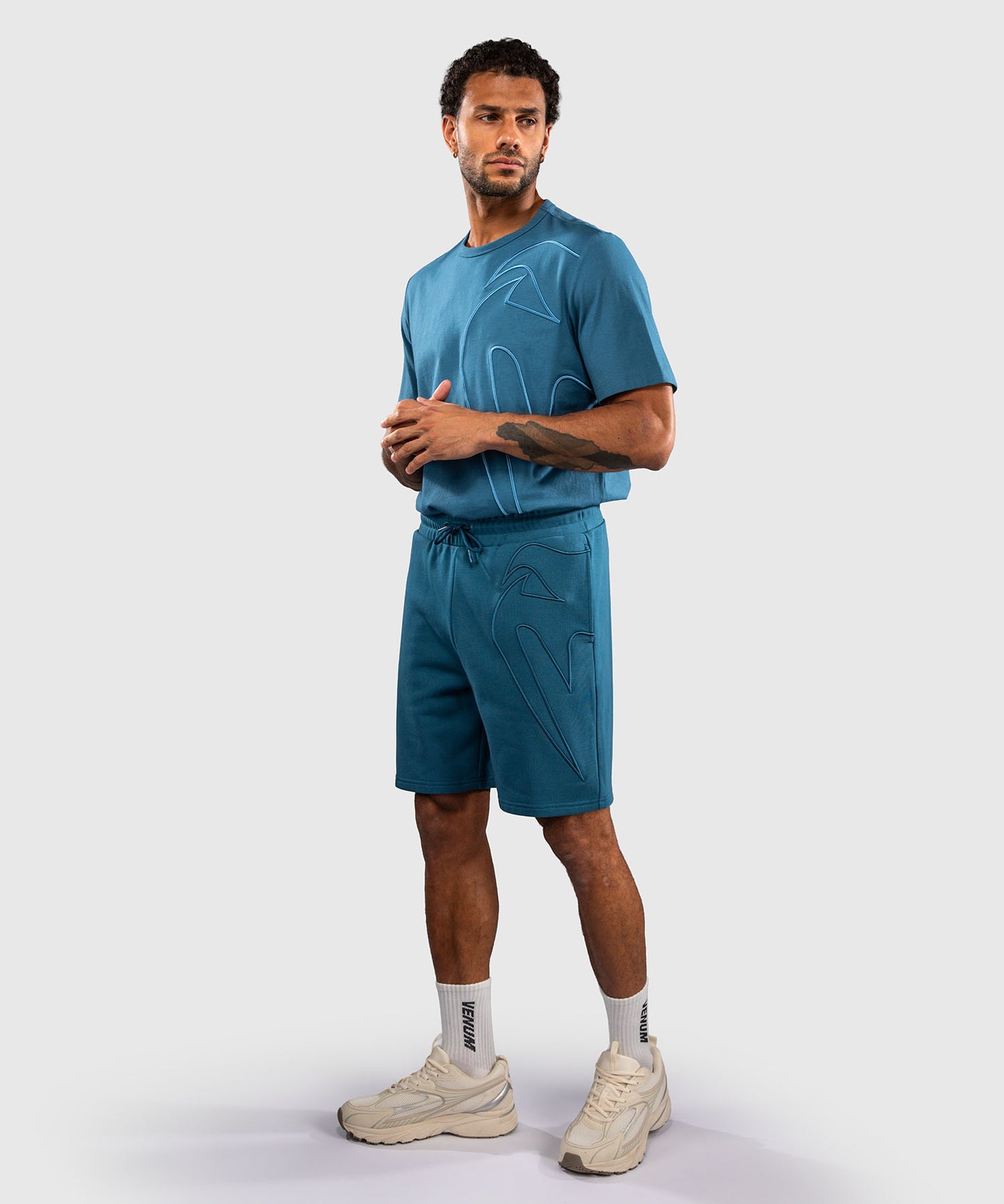 Venum Giant 3D Shorts aus Baumwolle - Ozeanblau